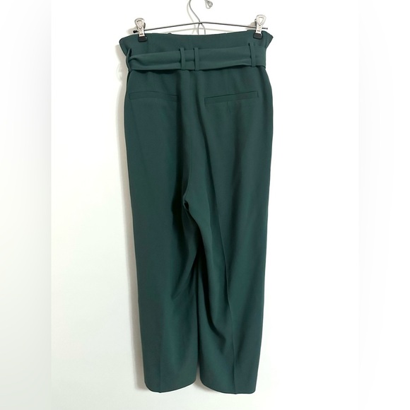 Aritizia Babaton Culotte Pant High Waisted Sage Green Paperbag Trousers Size 6 - Picture 2 of 3